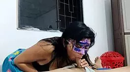 hot latina fucks me, making me cum and getting the last drop.