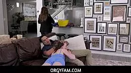 Stepdaughter Tina Melt Craves Big Cock from Bobby Beefcakes in Emotional Orgy.