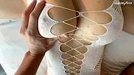 Big Tits Blonde Latina Slut Teases with Juicy Ass and Pussy, But Can She Handle a Quick Creampie in Dorm Fantasy?