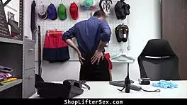 How will the officer punish this shoplifter?