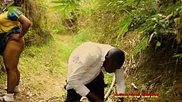 Mr Burna Pounds Sofia's Ass Doggystyle in Bush Creampie Adventure