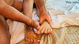 Oily Massage Creampie For Naughty Housewife!