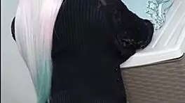 Hey, my virgin friend lets me borrow her huge tits for some bedroom fun over 18