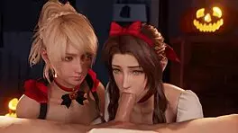 Final fantasy girls blowjob compilation with big tits