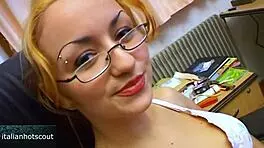 Blonde Girl With Glasses Reveals Her Slutty Side Through Intense Doggystyle Fucking And Pussy Licking