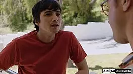 Old man pays teen for sex, including hairy muff diving