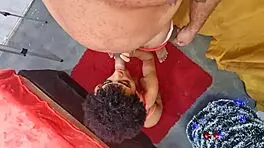 Brazilian amateur gets 100 anal in christmas special