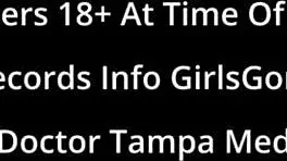 Rina arem undergoes stimulating exam with dildo vibrator on shaved pussy.