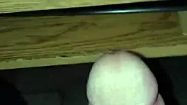 Young guy masturbates with big cock until intense cumshot in solo session