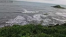 Priscila And Nicoly Engage In Public Beach Orgy With Doggy Style And Cunilingus