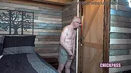 In a homemade roleplay, petite milf Scarlett Foxx bends over for a stranger's doggystyle fuck