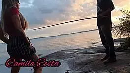 i gave my petite wife to that black fisher, cum everywere!