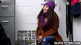 amber summer got caught stealing officer rusty nails strips and searches her 😏