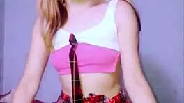 Bonneyuwu engages in a casual chat with an older man in her skirt