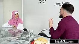 young muslim beauty with small tits starts seducing her teacher into intense cowgirl riding