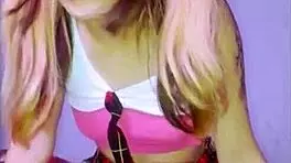 Bonneyuwu engages in a casual chat with an older man in her skirt