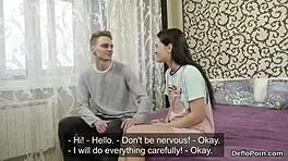 Watch Out! Elegant Teen 18+ Gapes Tight Slit and Gets Deflorated