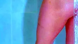 College girls reveal wet pink thong in shower 😘