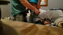 a petite milf cheats by riding cock cowgirl style, getting bent over for cumshot on her amazing ass and tight pussy