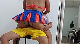 with my horny neighbor, she loves getting fucked