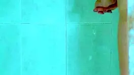 College girls reveal wet pink thong in shower 😘