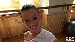 Cock-Hungry Teen 18+ Tina Walker Fills Insatiable Mouth With Big Hard Dick