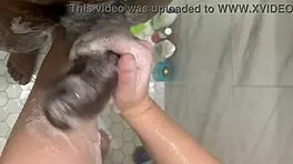 Teen cleans stepbrother's monster cock intensely