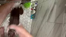 Teen cleans stepbrother's monster cock intensely