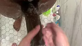 Teen cleans stepbrother's monster cock intensely