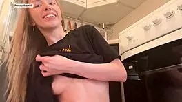 Hey, check out this big ass bitch touching a cock with her curvy buns in homemade fun