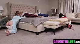 The Two Big-Dicked Father Figures Dick Down Each Others Stepdaughters - Daughterlust