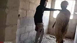 chubby ebony bbw fucks stepson with big black cock in building