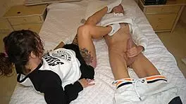 Discovering my stepsister's sweaty socks after school in this homemade college video.