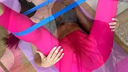 My yoga workout got interrupted when my roommate bent over and fucked my ass