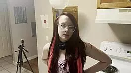 Late-Night Encounter: Step Dad Catches Horny Step Daughter And Fucks Her Holes.