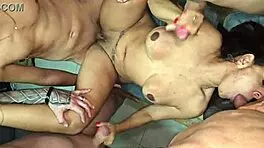 meu marido chamou os amigos do futebol para irem em casa me comer junto com ele parte 3.