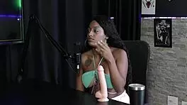 Vicky does stripper show in lingerie revealing tits and sucking dick feelings.