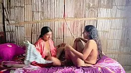 She puts it deep inside, hot stepmother and stepdaughter play with pussies toy moaning wet vagina scissoring femdom