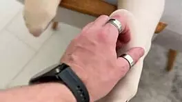 playing with my feet in stockings, but why so intriguing and fetish-like?