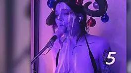 Devil filled with cum passionately gives blowjobs and uses huge dildo!