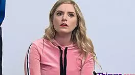 custody for a hot shoplifter teen 18+ 😏 with blowjob and hidden cam spying