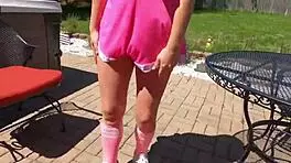 cheerleading stepdaughter gets fucked by her stepdaddy in roleplay