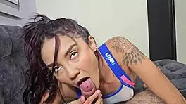 My wife greets me with oral after long work day