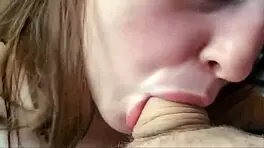 Cheating Wife Sucking Huge Cock While on Phone with Husband in Emotional Affair