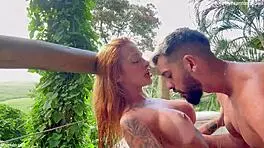 i love watching redhead suck and ride in bath