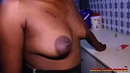 my african sex addicted wife caught masturbating with a dildo in her private room