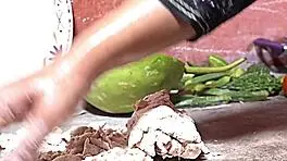 Desi Indian step mom spreads for step son fuck