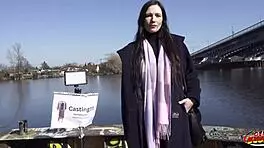 German Scout - First Time Anal For Small 18+ Tits Cougar Rina Helena At Pick Up Casting