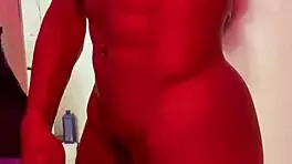 Shemale Bya Lessa Cums Hard With Big Cock!