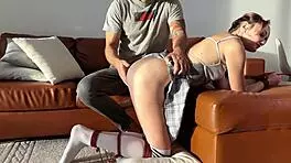 I Could Not Resist Spanking Her Ass While With Friends